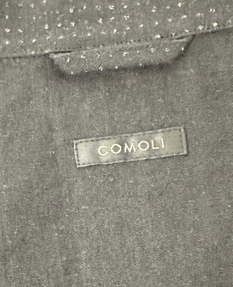 COMOLI/コモリ X01-01027 リネンドット シャツジャケット