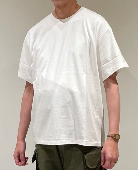 石見銀山 COMOLI 空紡天竺 半袖 Tee サイズ4 コモリ White Tシャツ