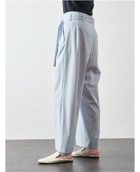 テーパードタックパンツ 詳細画像 ライトブルー 3