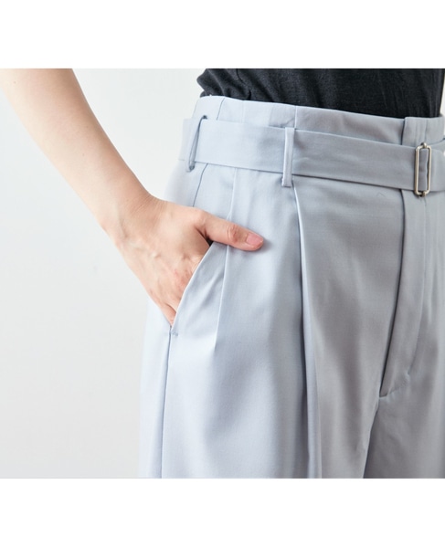 テーパードタックパンツ 詳細画像 ライトブルー 6