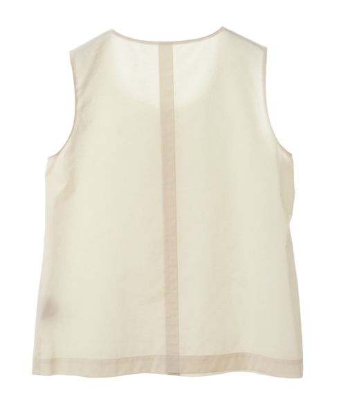 Uネックノースリーブ 詳細画像 ホワイト 5