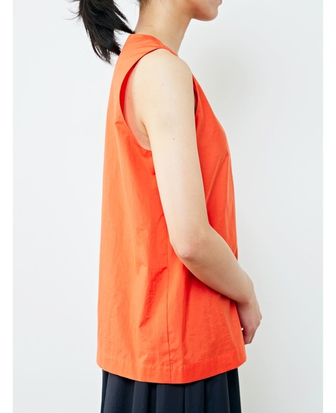 Uネックノースリーブ 詳細画像 オレンジ 2