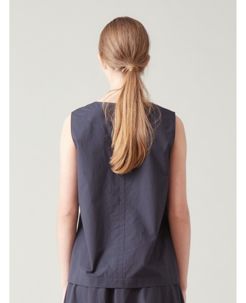 Uネックノースリーブ 詳細画像 ネイビー 3