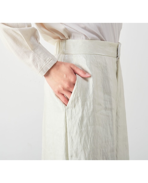 シャイニーハーフパンツ 詳細画像 アイボリー 4