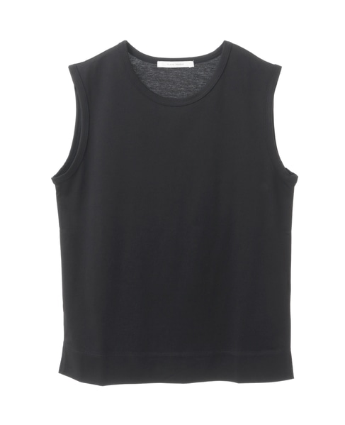 ロータスクリアジャージーノースリーブカットソー 詳細画像 ブラック 6