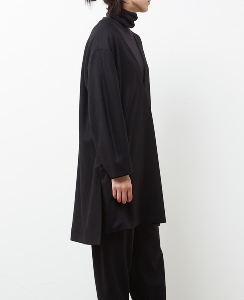 バランサーキュラーミルドVネックチュニックドレス 詳細画像 ブラック 4