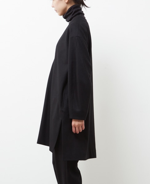 バランサーキュラーミルドVネックチュニックドレス 詳細画像 ブラック 6