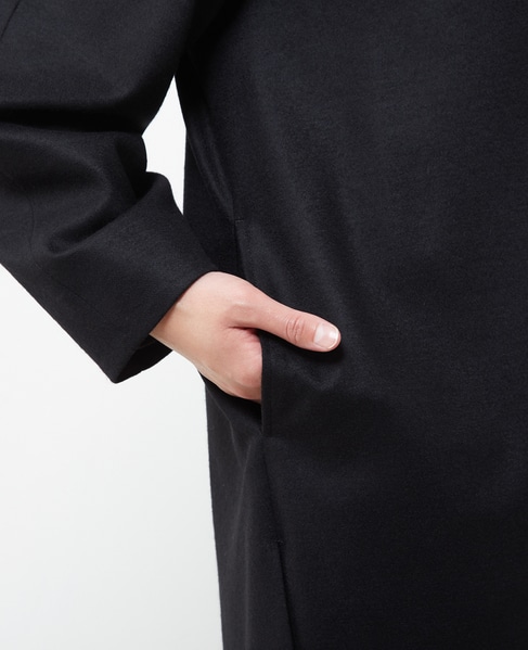 バランサーキュラーミルドVネックチュニックドレス 詳細画像 ブラック 8