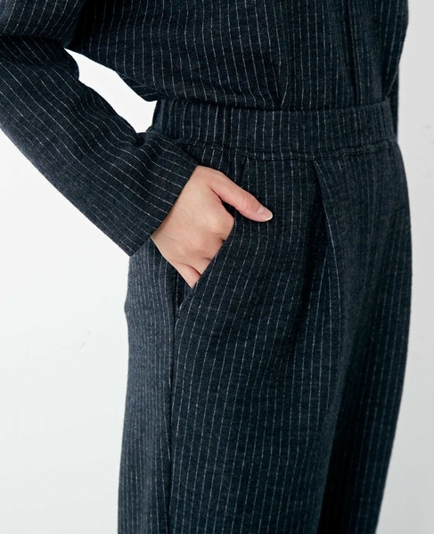 チョークストライプジョガーパンツ 詳細画像 チャコールグレー 5