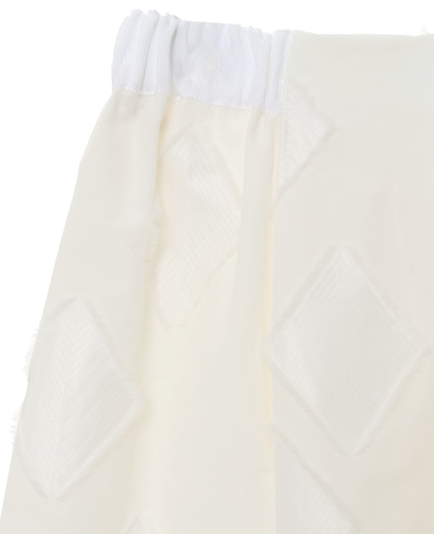 カットジャガードレイヤード風スカート 詳細画像 ホワイト 4