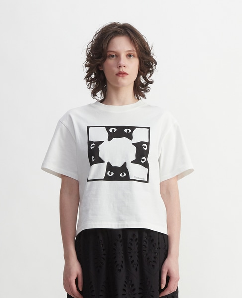 #PetSoundsキャットプリントTシャツ 詳細画像 ホワイト 2