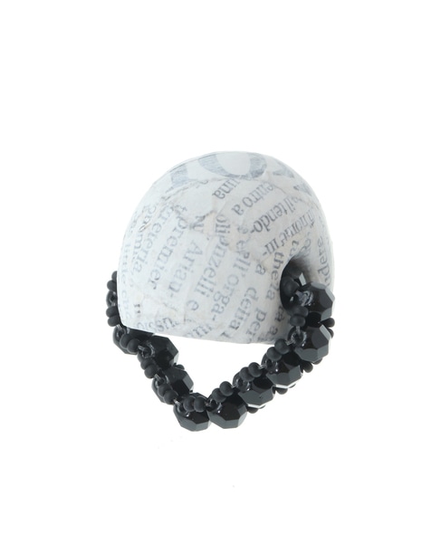 【MARIA CALDERARA/マリアカルデラーラ】リング 詳細画像 ホワイト×ブラック 2