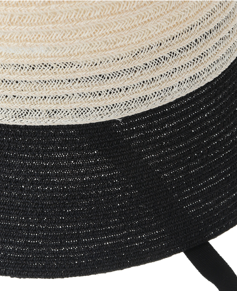 【mature ha./マチュアーハ】abaca raffia braid bucket hat 詳細画像 ナチュラル×ブラック 5
