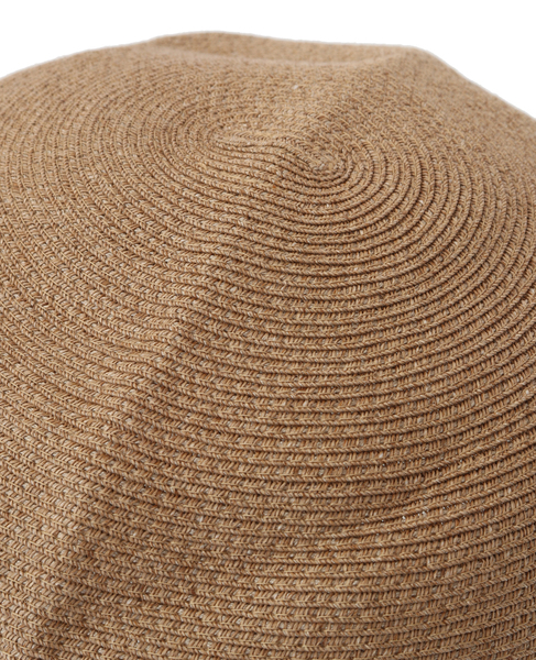 【mature ha./マチュアーハ】WP paper braid hat switch wide 詳細画像 ブラウン 4