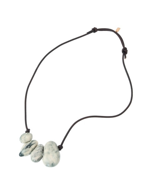 【RENARD BIJOUX/ルナール ビジュー】4 PEBBLES SMALL STONESネックレス 詳細画像 グリーン 1