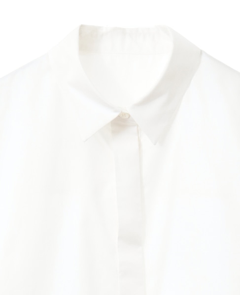 ベスティコットン×レース切替シャツ 詳細画像 ホワイト 3