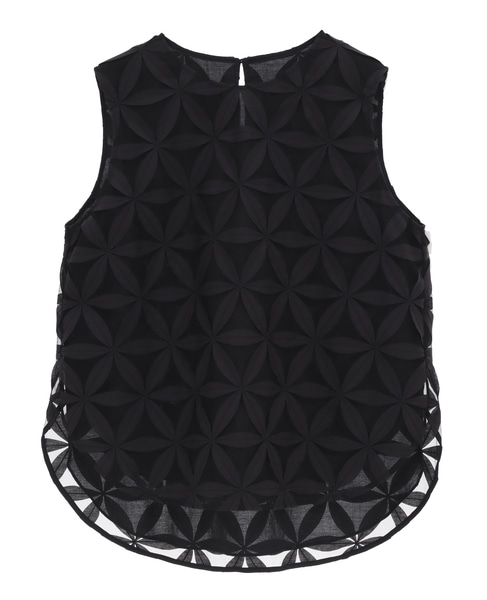 かぐれ 刺繍ノースリーブプルオーバー かぐれ ブラウス シャツ 刺繍ノースリーブプルオーバー