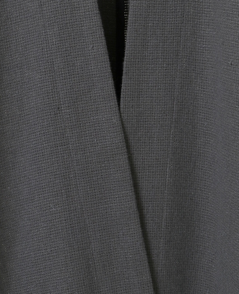 綿リネンパナマフレアーカーディガン 詳細画像 グレー 5