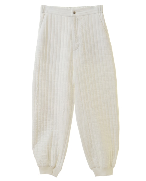 ストライプキルティングジョガーパンツ 詳細画像 ホワイト 1