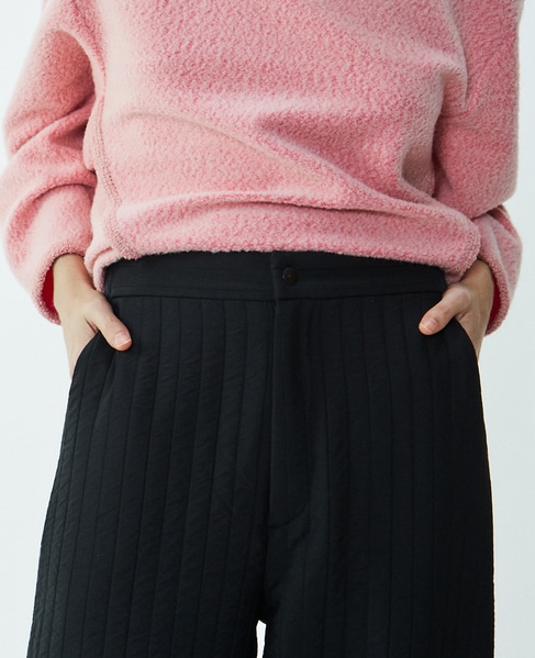 ストライプキルティングジョガーパンツ 詳細画像 ブラック 6