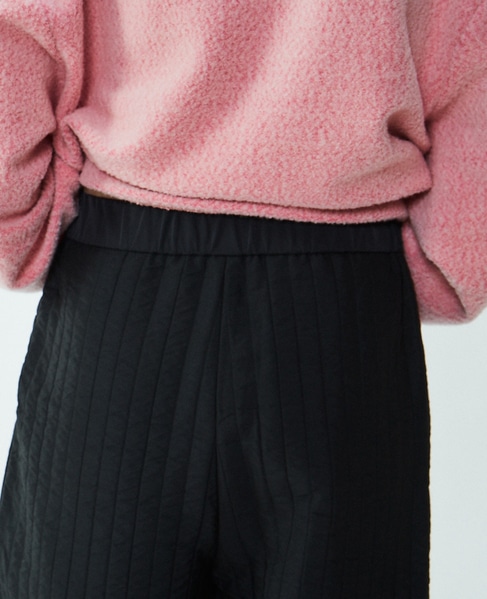 ストライプキルティングジョガーパンツ 詳細画像 ブラック 7