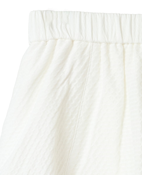 ドットエンボスジャガードバレルスカート 詳細画像 ホワイト 3