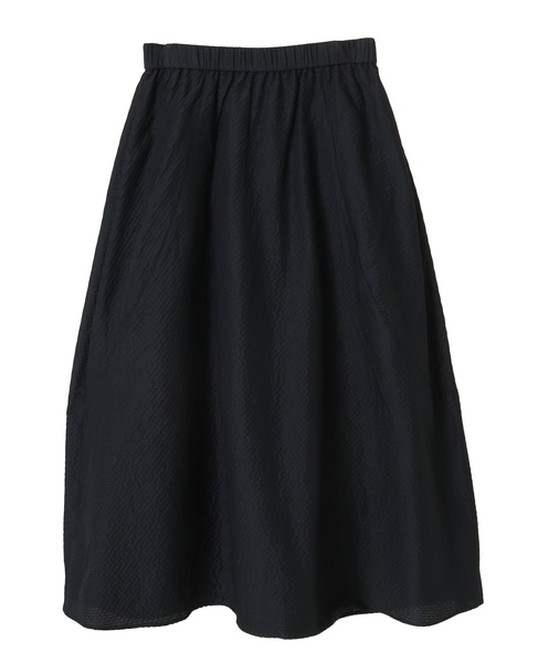 ドットエンボスジャガードバレルスカート 詳細画像 ブラック 1