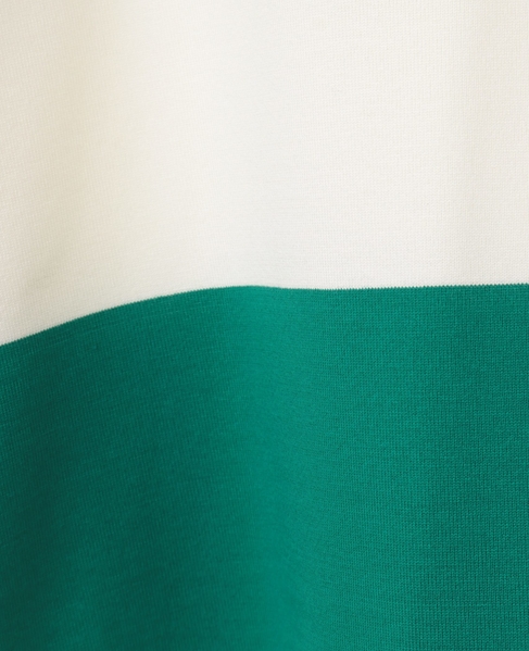 ビッグボーダースキッパーロングワンピース 詳細画像 グリーン×オフ 6