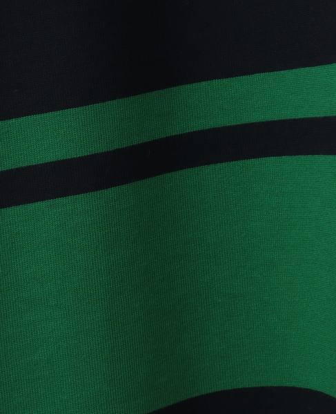 ランダムボーダーフード付きワンピース 詳細画像 ネイビー×グリーン 6