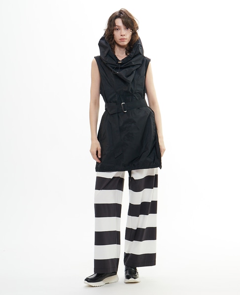 ビッグボーダーワイドパンツ 詳細画像 アイボリー×チャコール 6