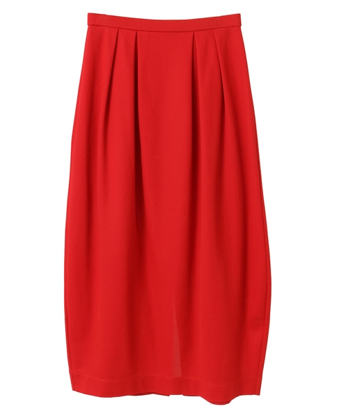 カノコパールニットコクーンシルエットスカート 詳細画像 レッド 1