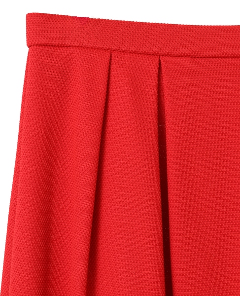カノコパールニットコクーンシルエットスカート 詳細画像 レッド 3