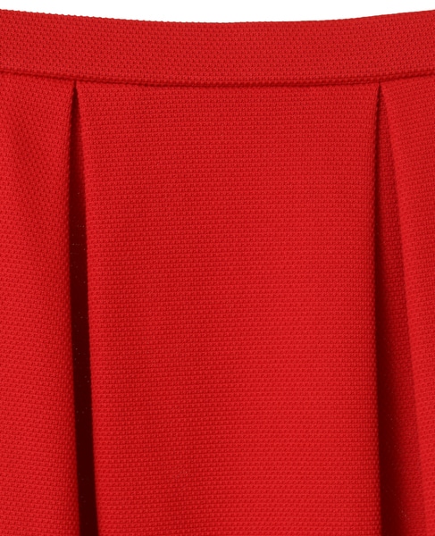 カノコパールニットコクーンシルエットスカート 詳細画像 レッド 4