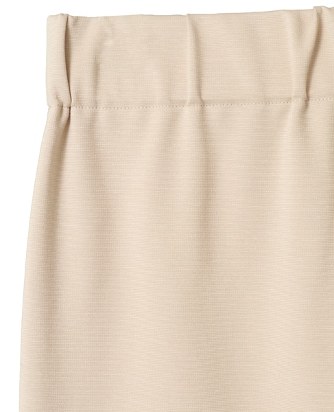 ハイテンションポンチウエストゴムストレートスカート 詳細画像 ベージュ 3