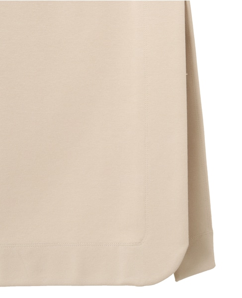 ハイテンションポンチウエストゴムストレートスカート 詳細画像 ベージュ 6