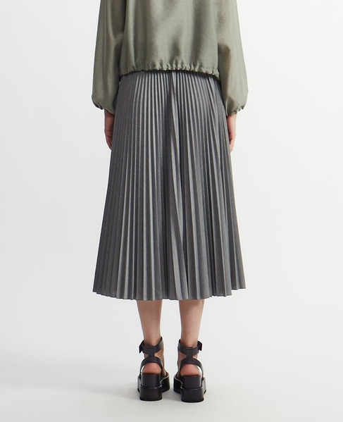 コンパクトプレーンジャージアコーディオンプリーツスカート 詳細画像 グレー 4