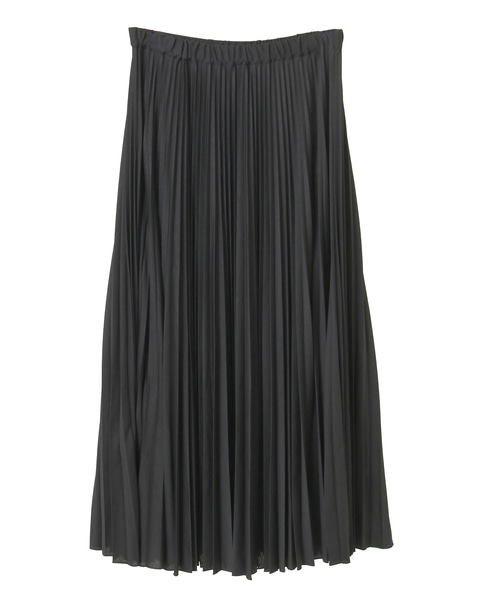 コンパクトプレーンジャージアコーディオンプリーツスカート 詳細画像 ブラック 2