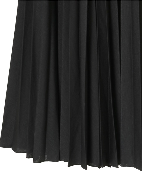 コンパクトプレーンジャージアコーディオンプリーツスカート 詳細画像 ブラック 5