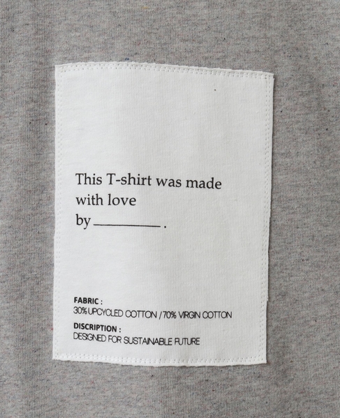 This T-shirt was made with love by_.T-shirt 詳細画像 杢グレー 6