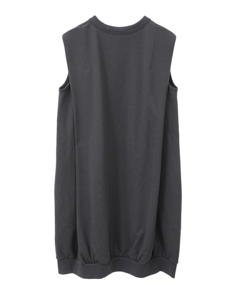 コットン裏毛ノースリーブプルオーバー 詳細画像 グレー 2