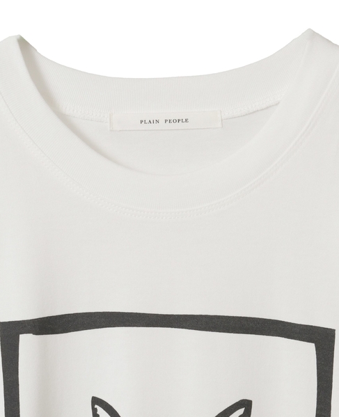 キャットプリントTシャツ 詳細画像 ホワイト 4