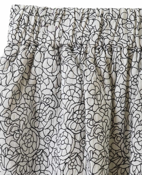 【Mii/ミー】スカート *別注 78BIS/SKIRT MANTOU_EMBROIDERED 詳細画像 ホワイト 3