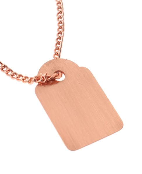 【AXEP/アクセップ】ワードローブジュエリーTAG-Copper plated brass 詳細画像 ブロンズ 2