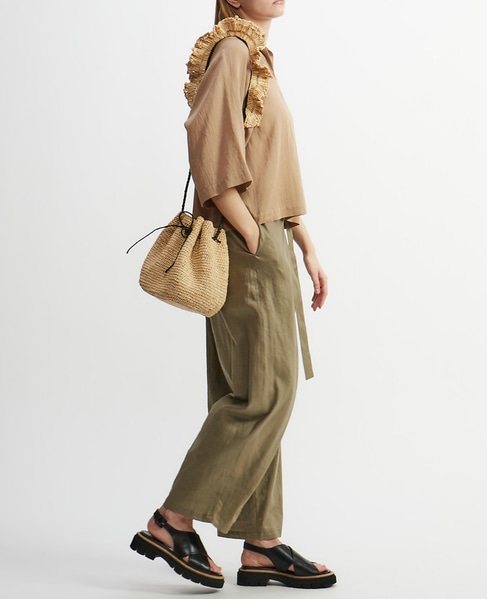 【MAISON N.H PARIS/メゾンエヌアッシュパリ】バッグ/ALMA - SHOULDER BAG 詳細画像 ナチュラル 8