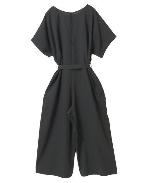 ダブルガーゼウエストベルトオールインワン 詳細画像 ブラック 2