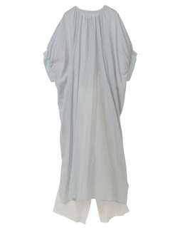 ボイルクルーネックドレス