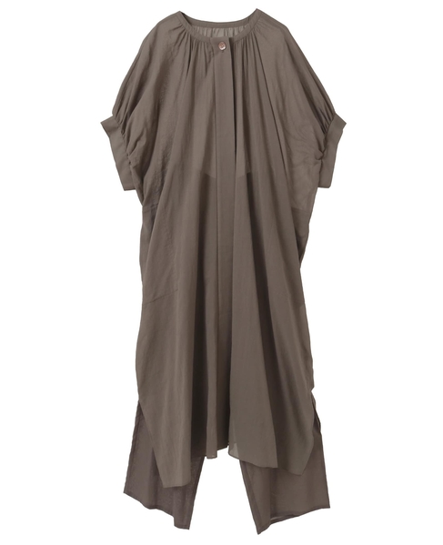 ボイルクルーネックドレス 詳細画像 トープ 1