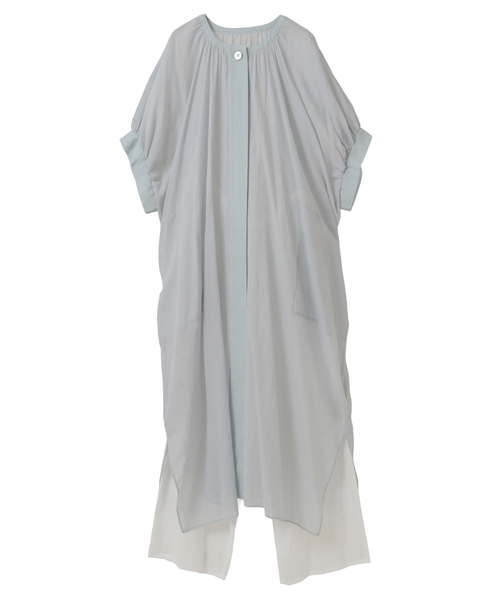 ボイルクルーネックドレス 詳細画像 アイスグレー 2