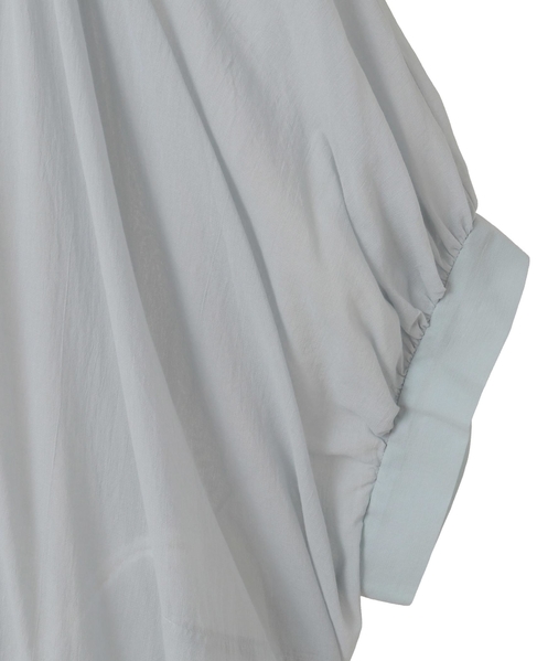 ボイルクルーネックドレス 詳細画像 アイスグレー 4