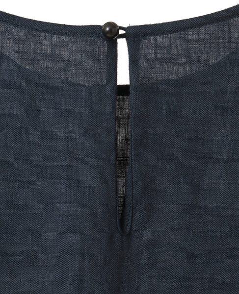 キャンブリックリネンダブルピコット刺繍ワンピース 詳細画像 ネイビー 4